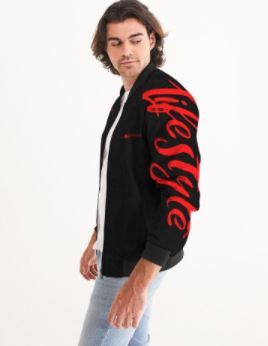International Bomber Jacket - Black & Red