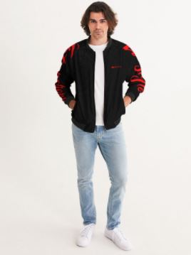 International Bomber Jacket - Black & Red