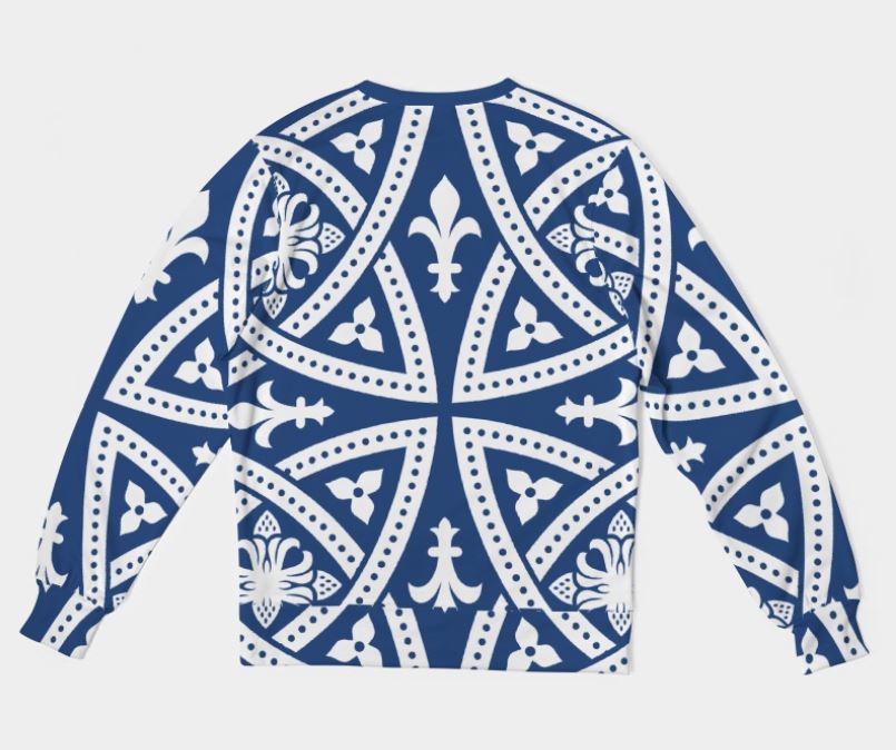 Designer navy blue back