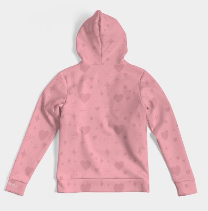Women's PINK HEART LIfestyle hoodie