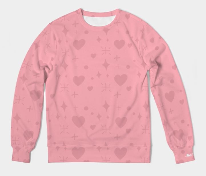 PINK HEART Lifestyle crewneck