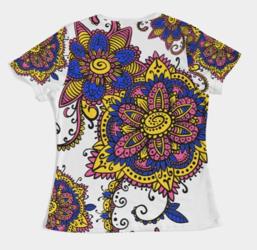 Women's Color Flower Tee