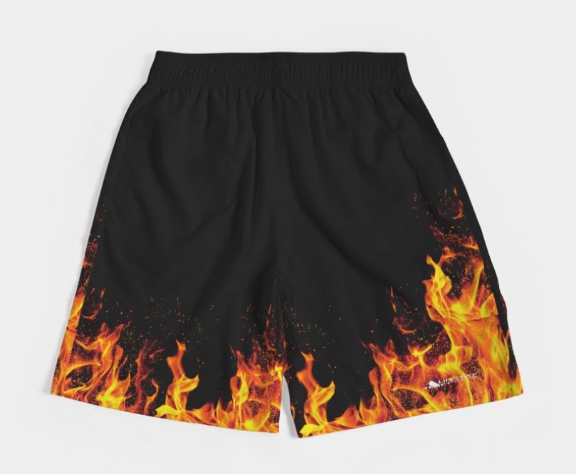 fire shorts black