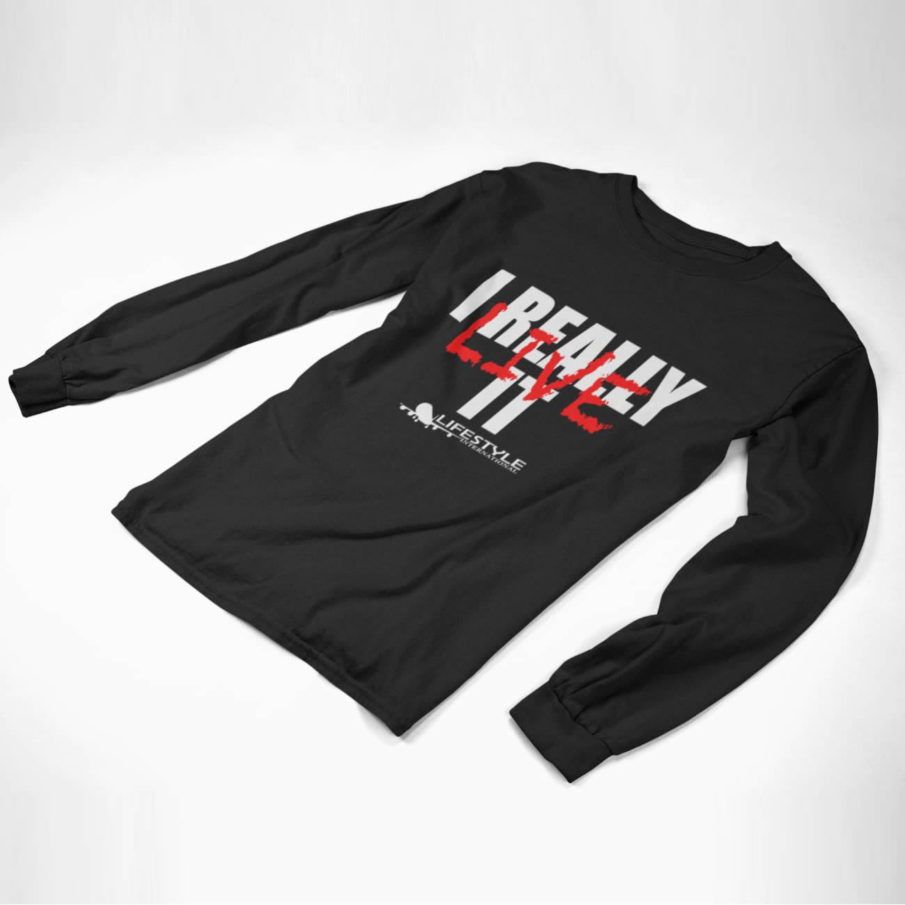I Really Live It Long sleeve tee Logo