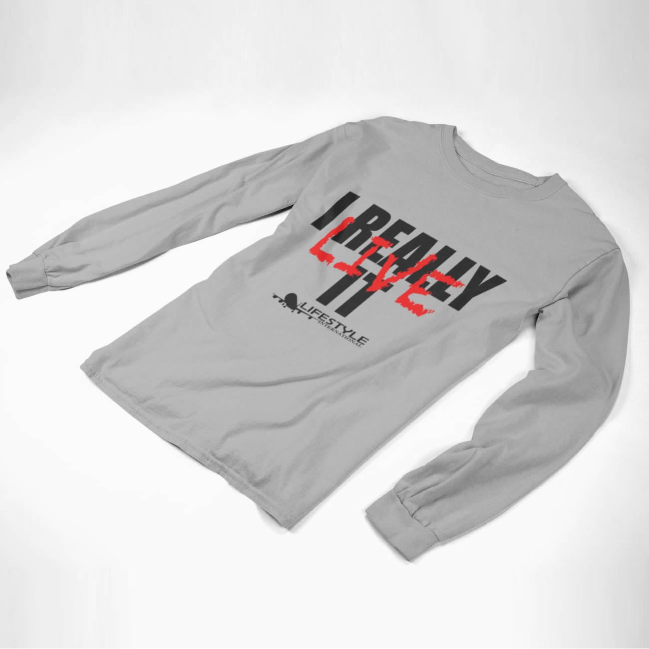 I Really Live It Long sleeve tee Logo