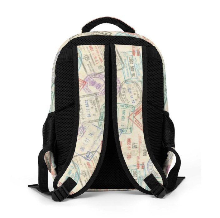 Passport Stamps Backpack