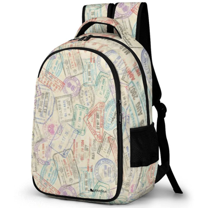 Passport Stamps Backpack