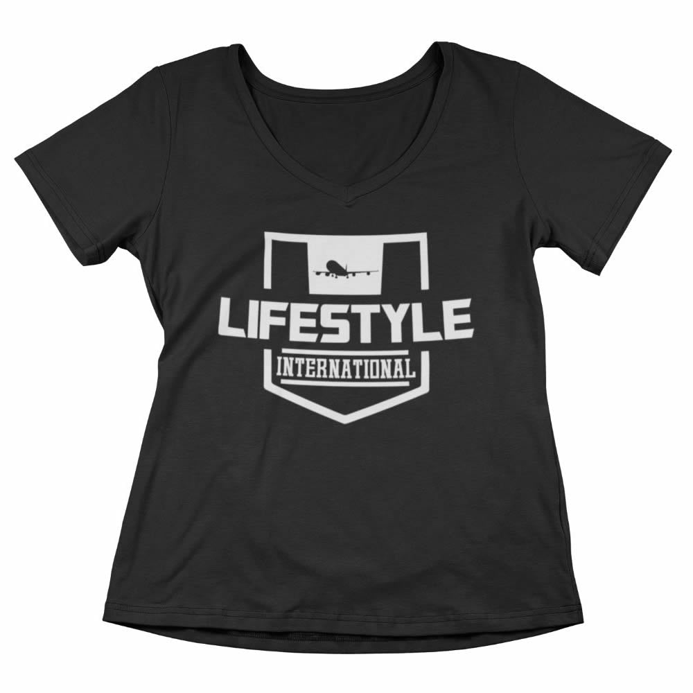 Women’s vneck tee Stamp