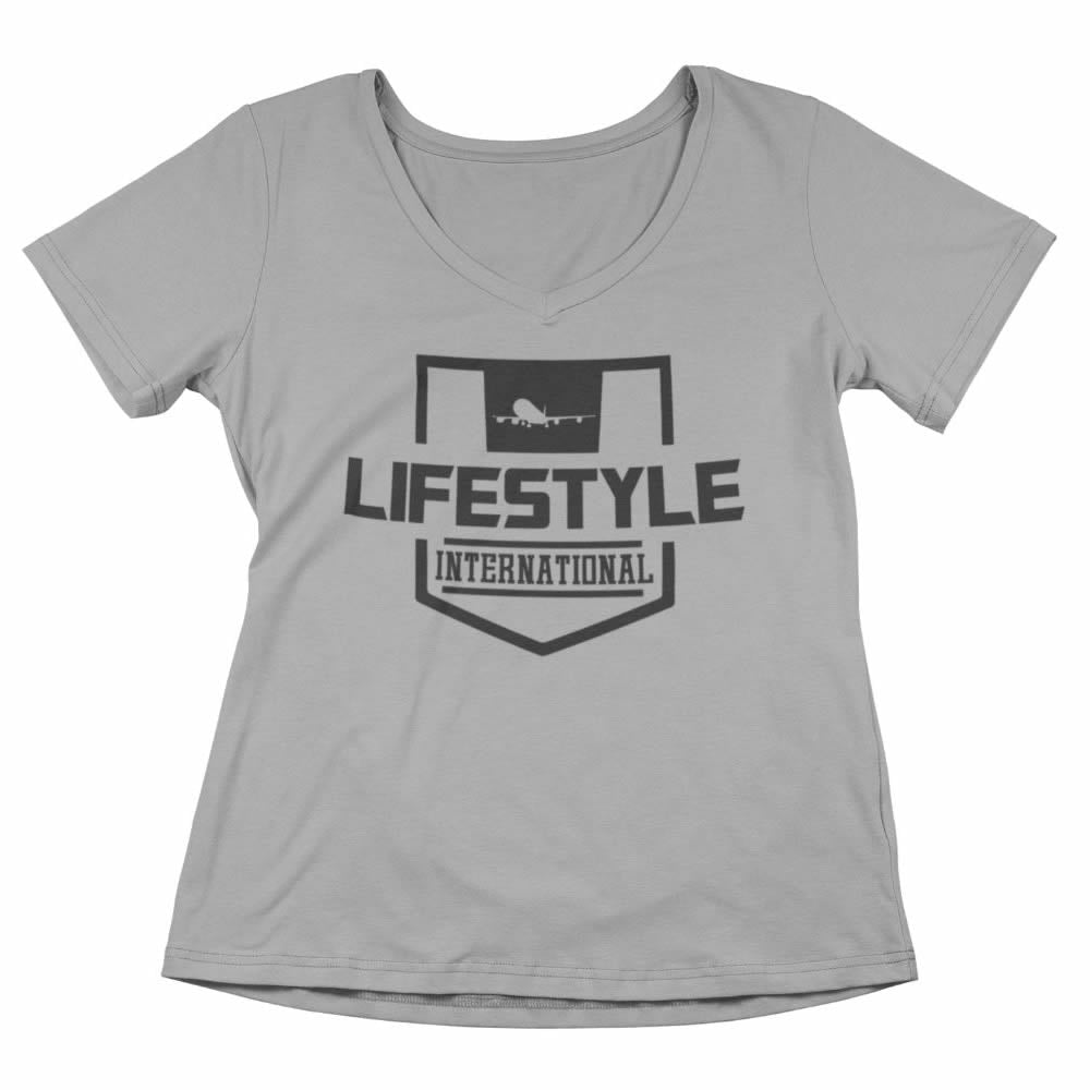 Women’s vneck tee Stamp
