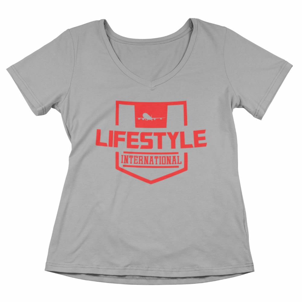 Women’s vneck tee Stamp