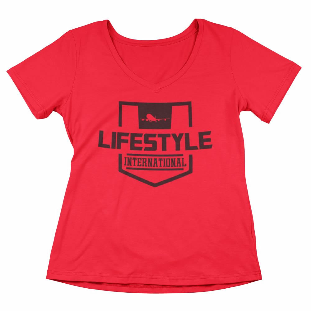 Women’s vneck tee Stamp