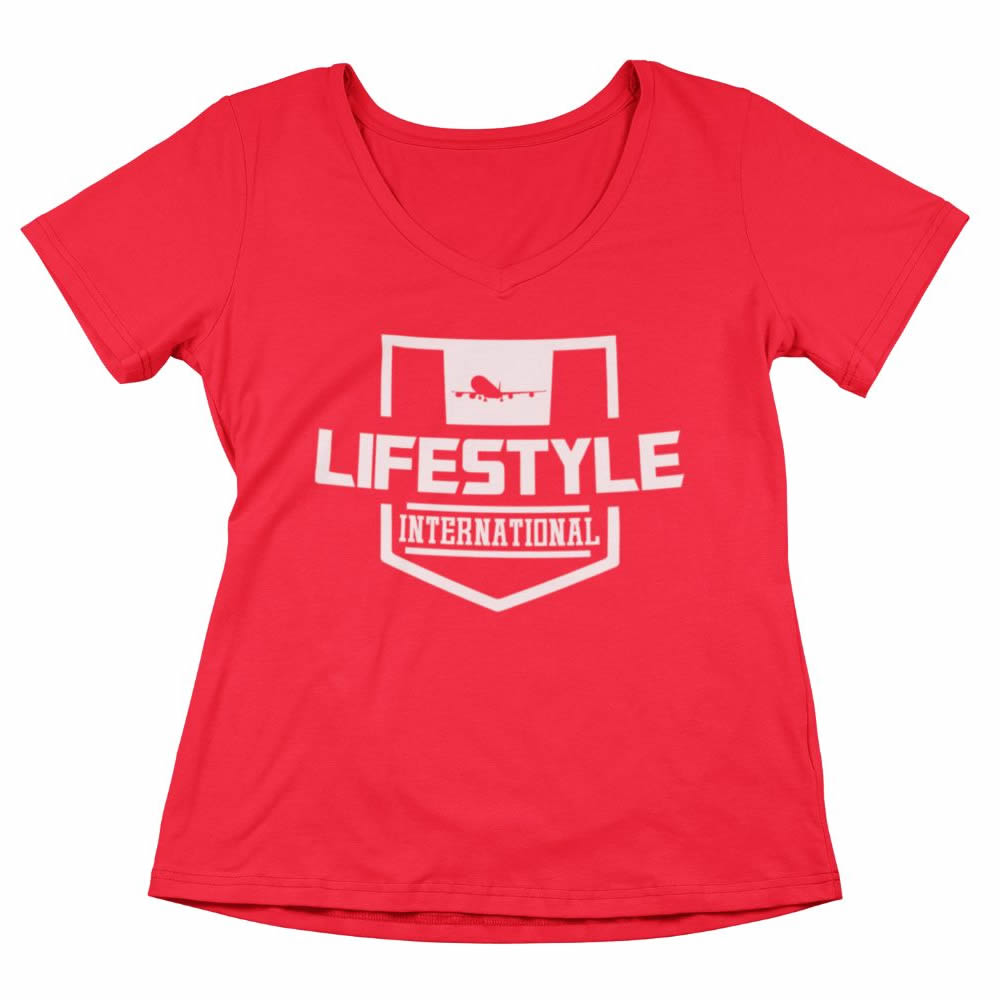 Women’s vneck tee Stamp