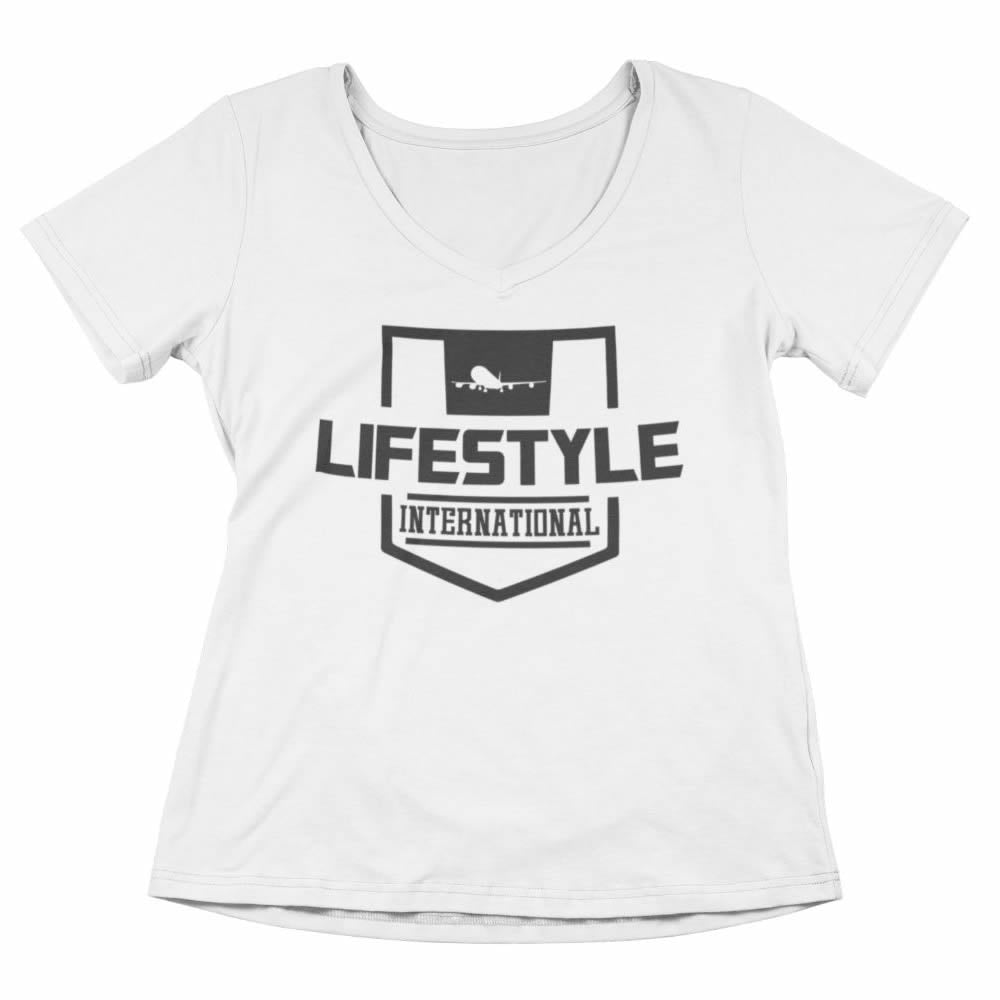Women’s vneck tee Stamp
