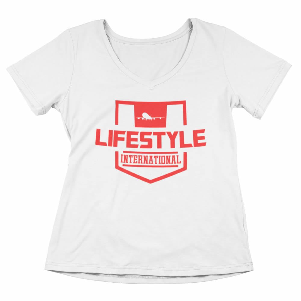 Women’s vneck tee Stamp