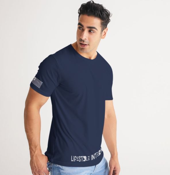 1st class tee navy blue