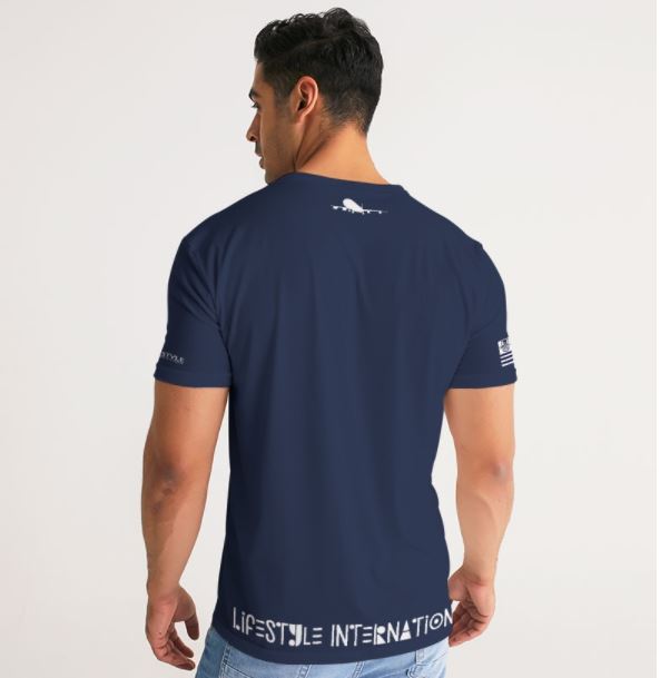 1st class tee navy blue