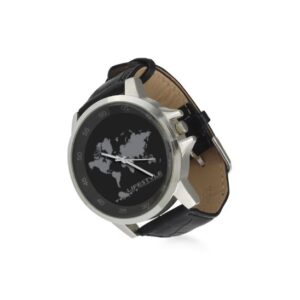 Stainless Steel Map Watch