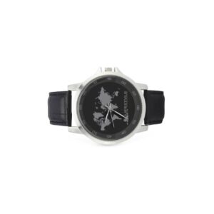 Stainless Steel Map Watch