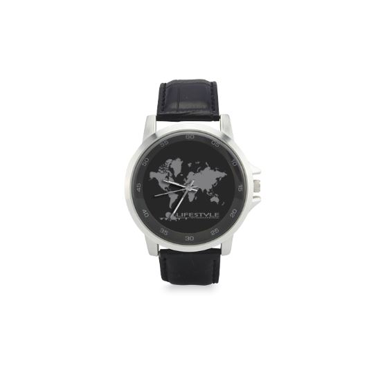 Stainless Steel Map Watch