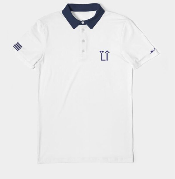 Travel Club Polo Blue White Tan