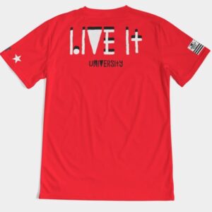 Live it University Tee Red