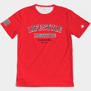 Live it University Tee Red