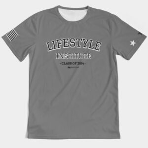 Live it University Tee Gray