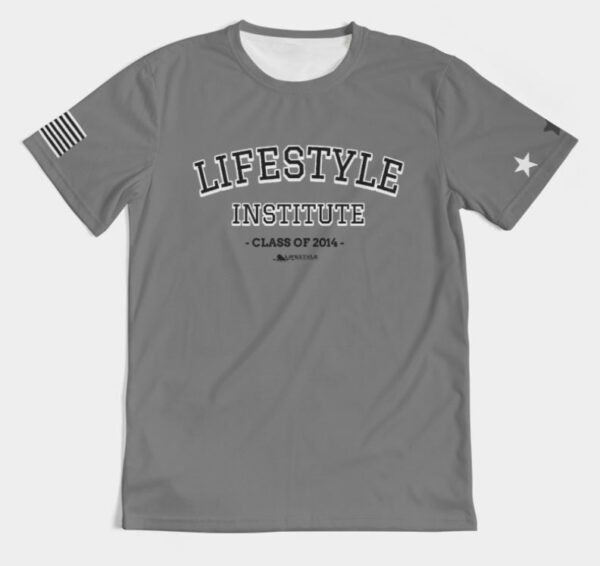 Live it University Tee Gray