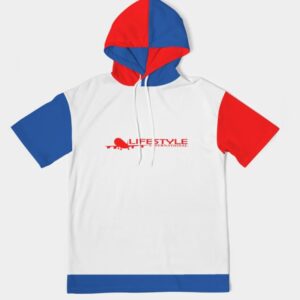 Boarding Pass hoodie red blue white