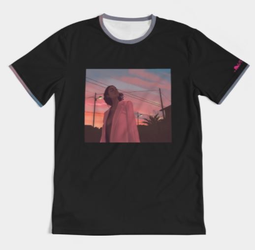 sunset tee