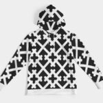 cross hoodie black