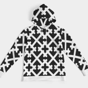 cross hoodie black