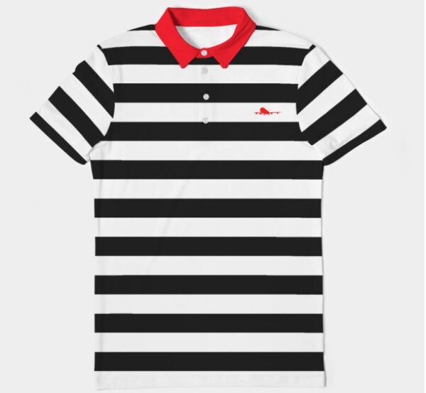 international plane polo black red white