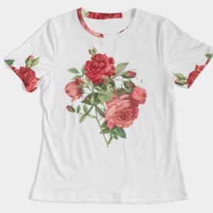 roses and flowers women tee