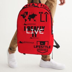 global bookbag red