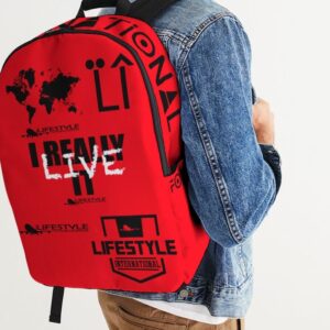 global bookbag red