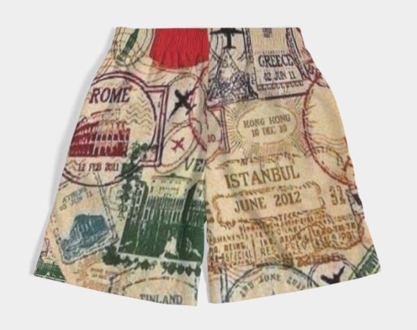 travel more shorts back