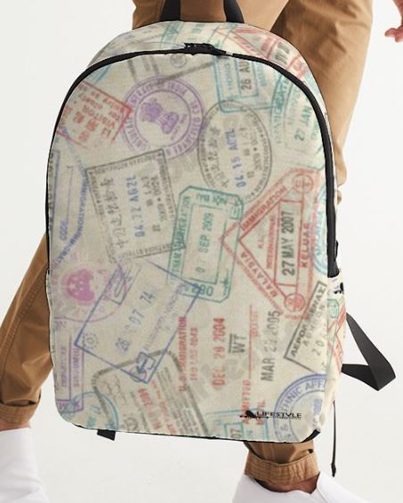 Passport Stamps Backpack