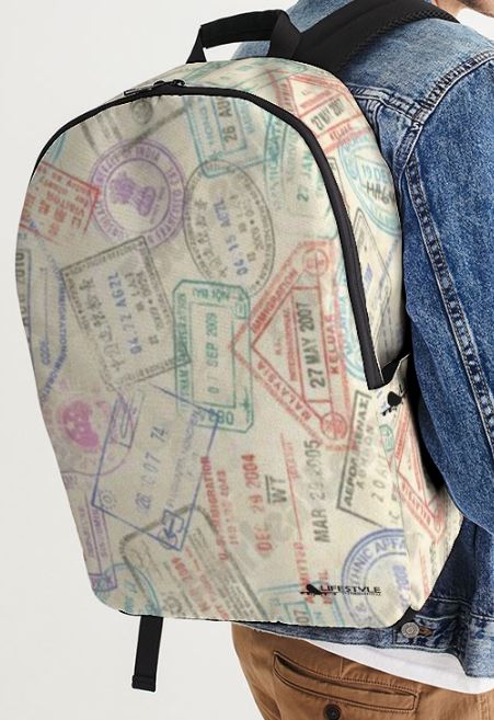 Passport Stamps Backpack